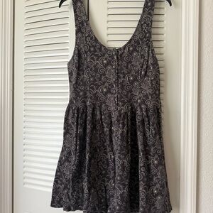 Purple and White Paisley Dress